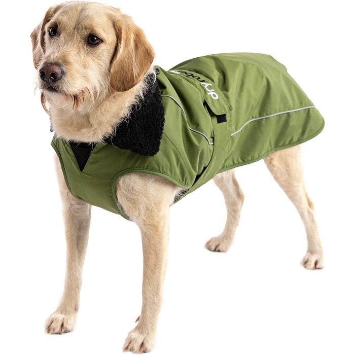 2024 Dryrobe Abrigo Para Perro V3 DRV3 - Black / Verde Oscuro